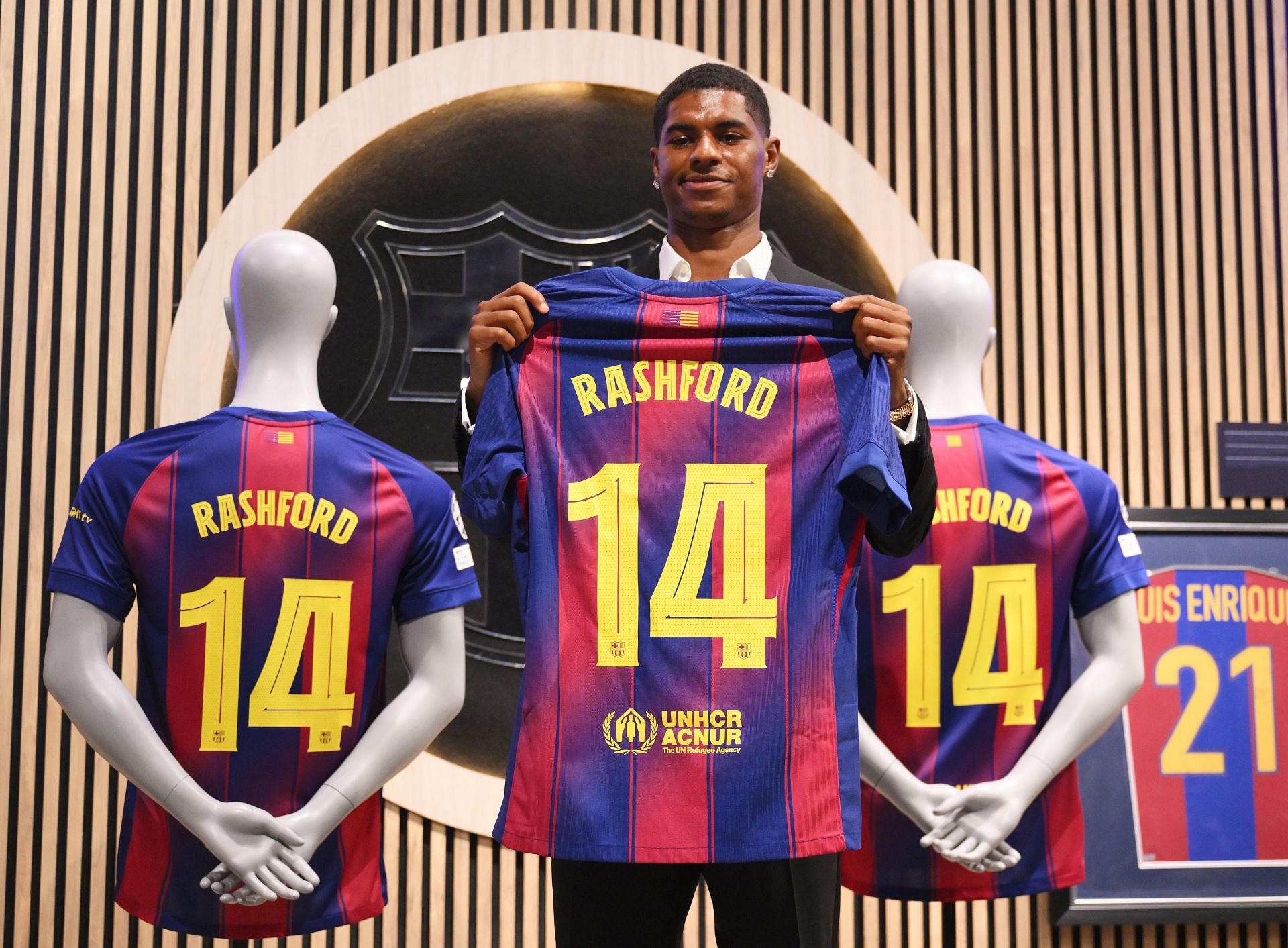 FCB Unveil New Signing Marcus Rashford - Source: Getty